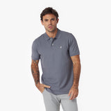 Men's Regular Fit Polo Shirt — Quiet Shade/White - JAMES BARK