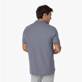 Men's Regular Fit Polo Shirt — Quiet Shade/White - JAMES BARK