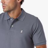 Men's Regular Fit Polo Shirt — Quiet Shade/White - JAMES BARK