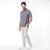 Men's Regular Fit Polo Shirt — Quiet Shade/Grey - JAMES BARK
