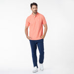 Men's Regular Fit Polo Shirt — Fusion Coral/Peach - JAMES BARK