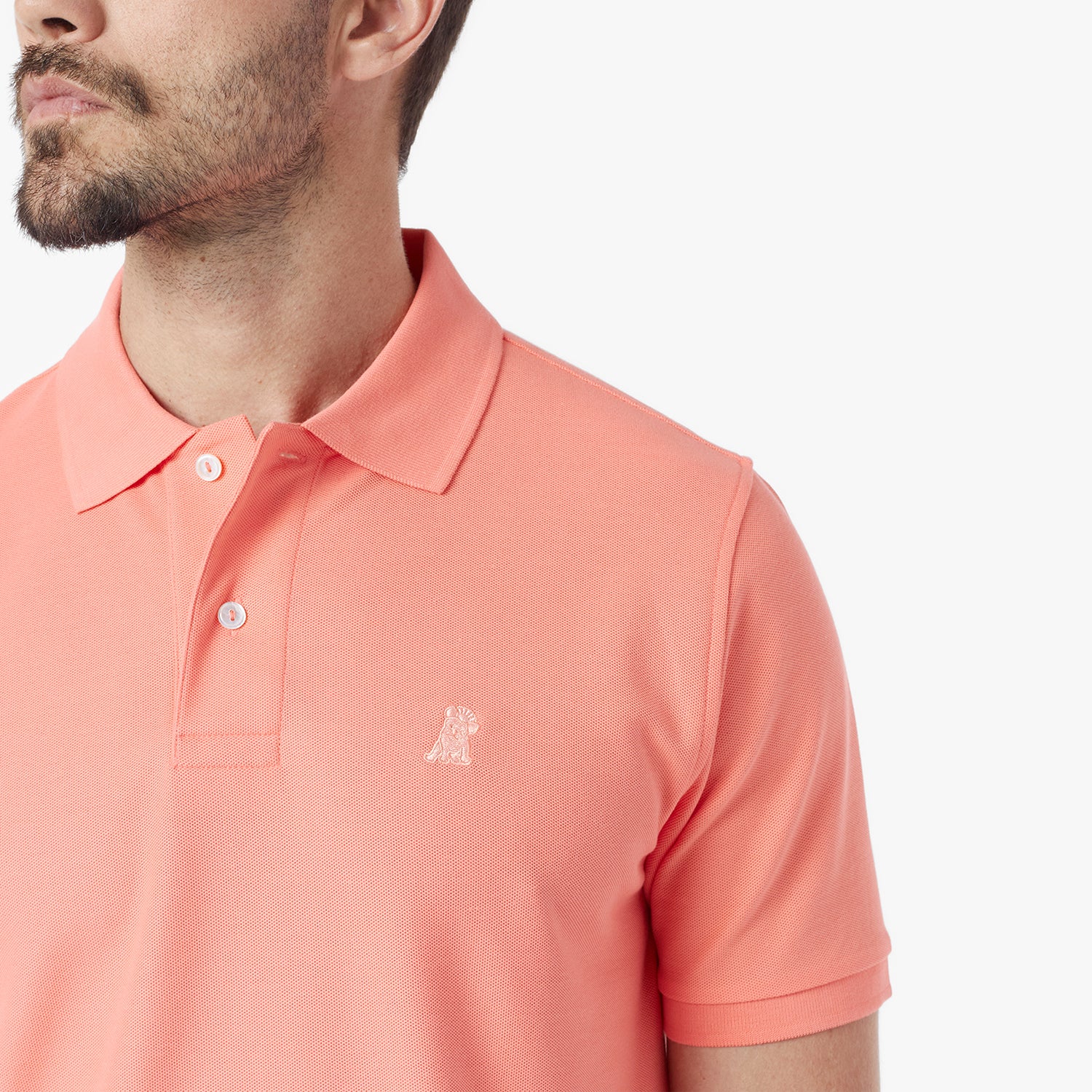 Men's Regular Fit Polo Shirt — Fusion Coral/Peach - JAMES BARK
