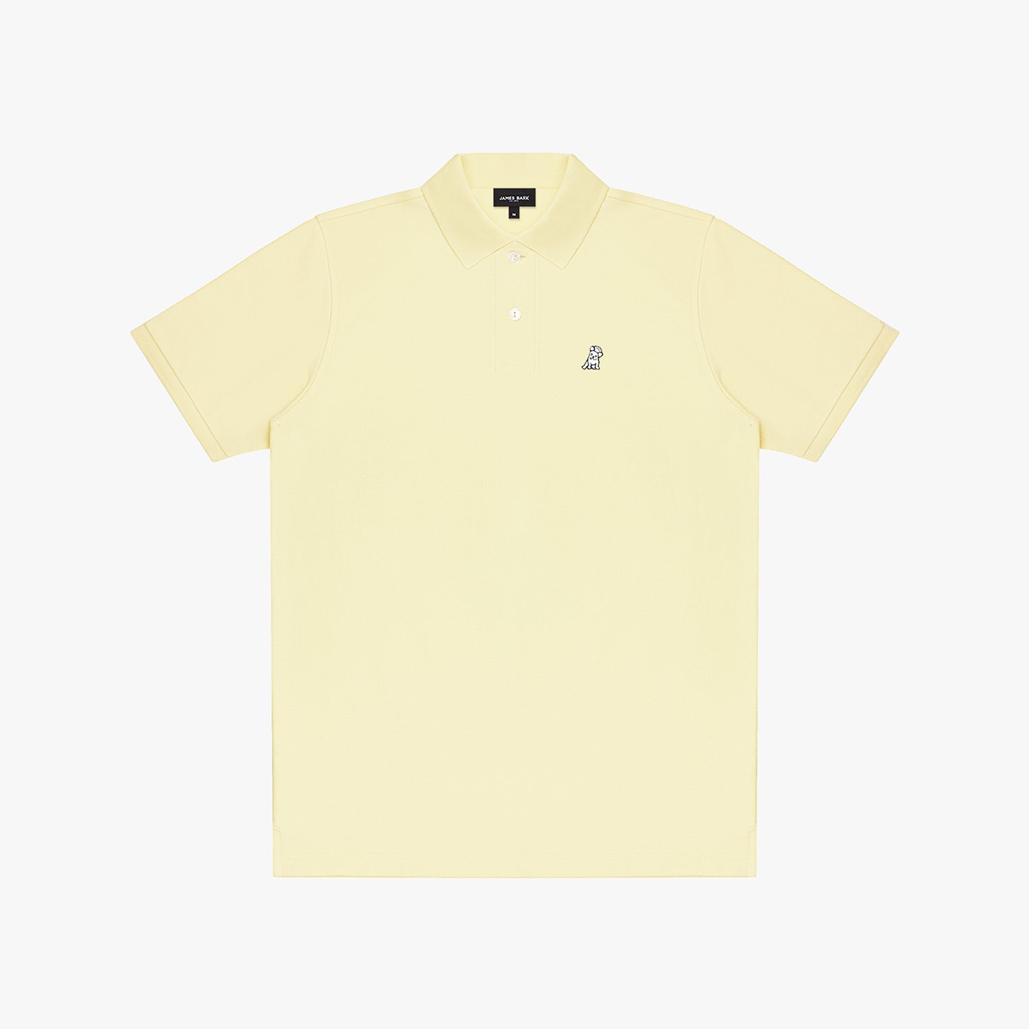 Men's Regular Fit Polo Shirt — Pale Banana/White - JAMES BARK