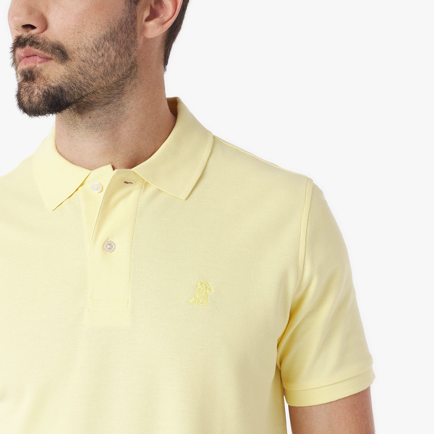 Men's Regular Fit Polo Shirt — Pale Banana/Yellow - JAMES BARK