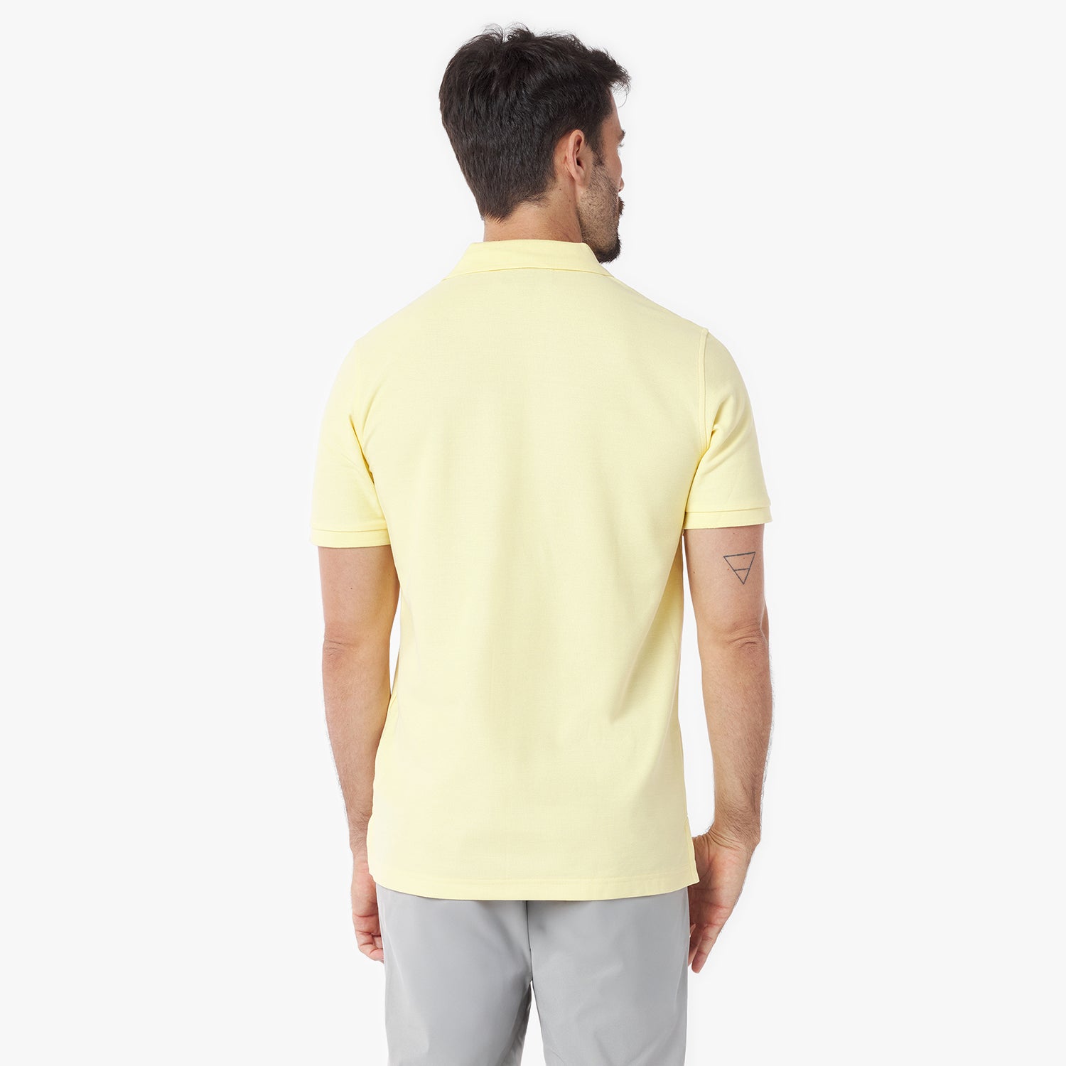Men's Regular Fit Polo Shirt — Pale Banana/Yellow - JAMES BARK