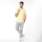Men's Regular Fit Polo Shirt — Pale Banana/Yellow - JAMES BARK