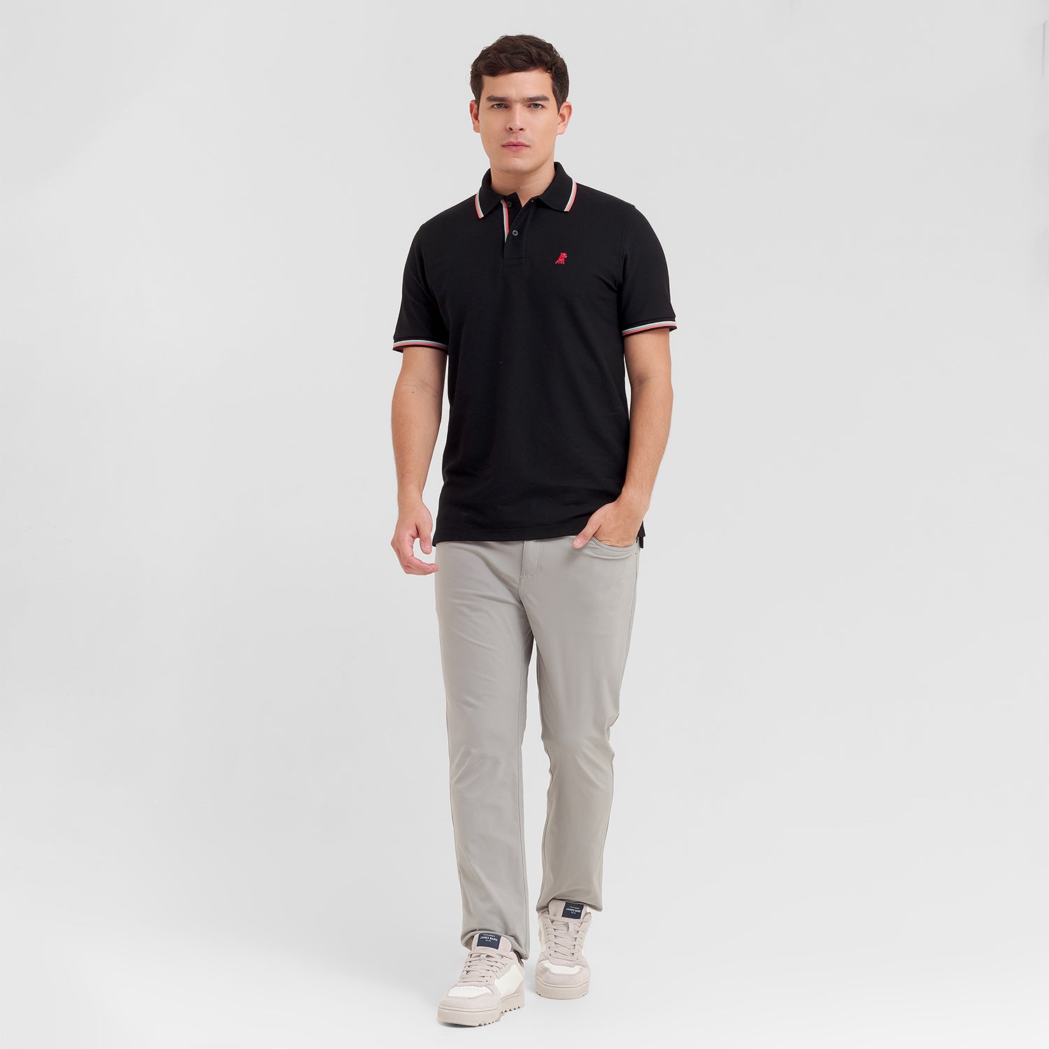 Men's Multi Striped Polo Shirt - JAMES BARK