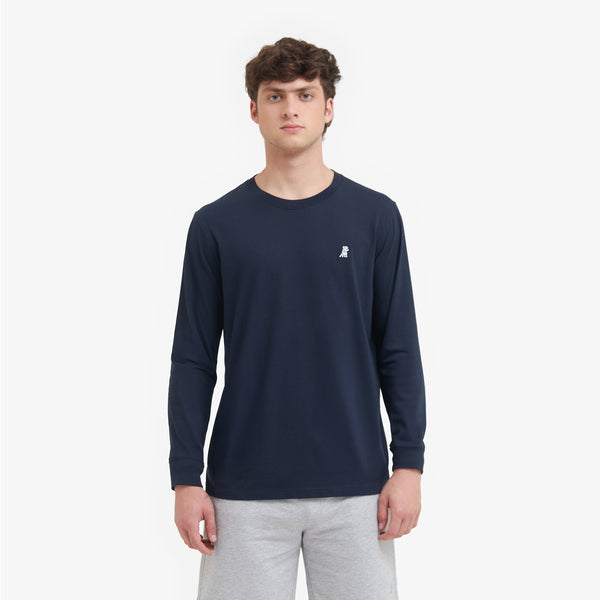 Men's Long Sleeve T-Shirt — Dress Blue | JAMES BARK