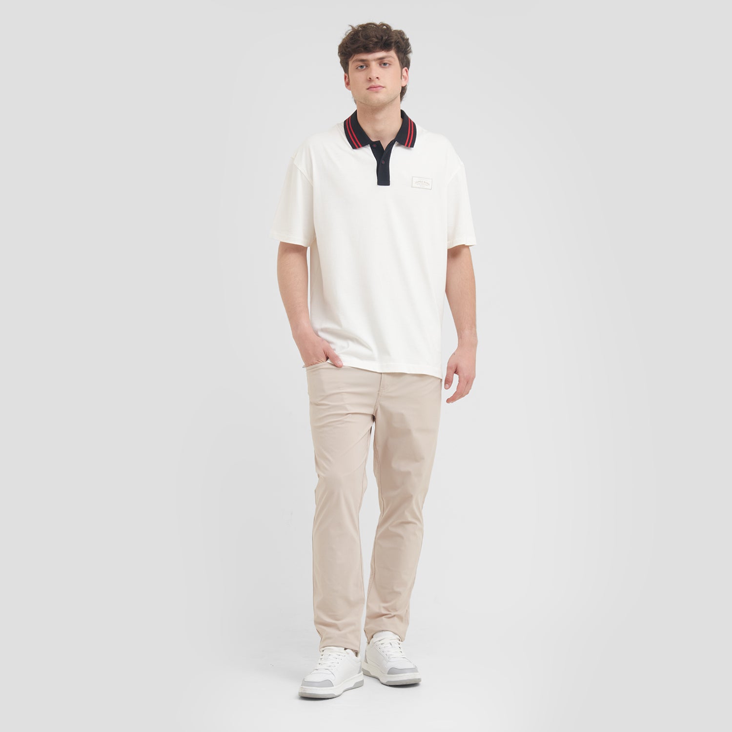 Men's Oversized Polo Shirt - JAMES BARK