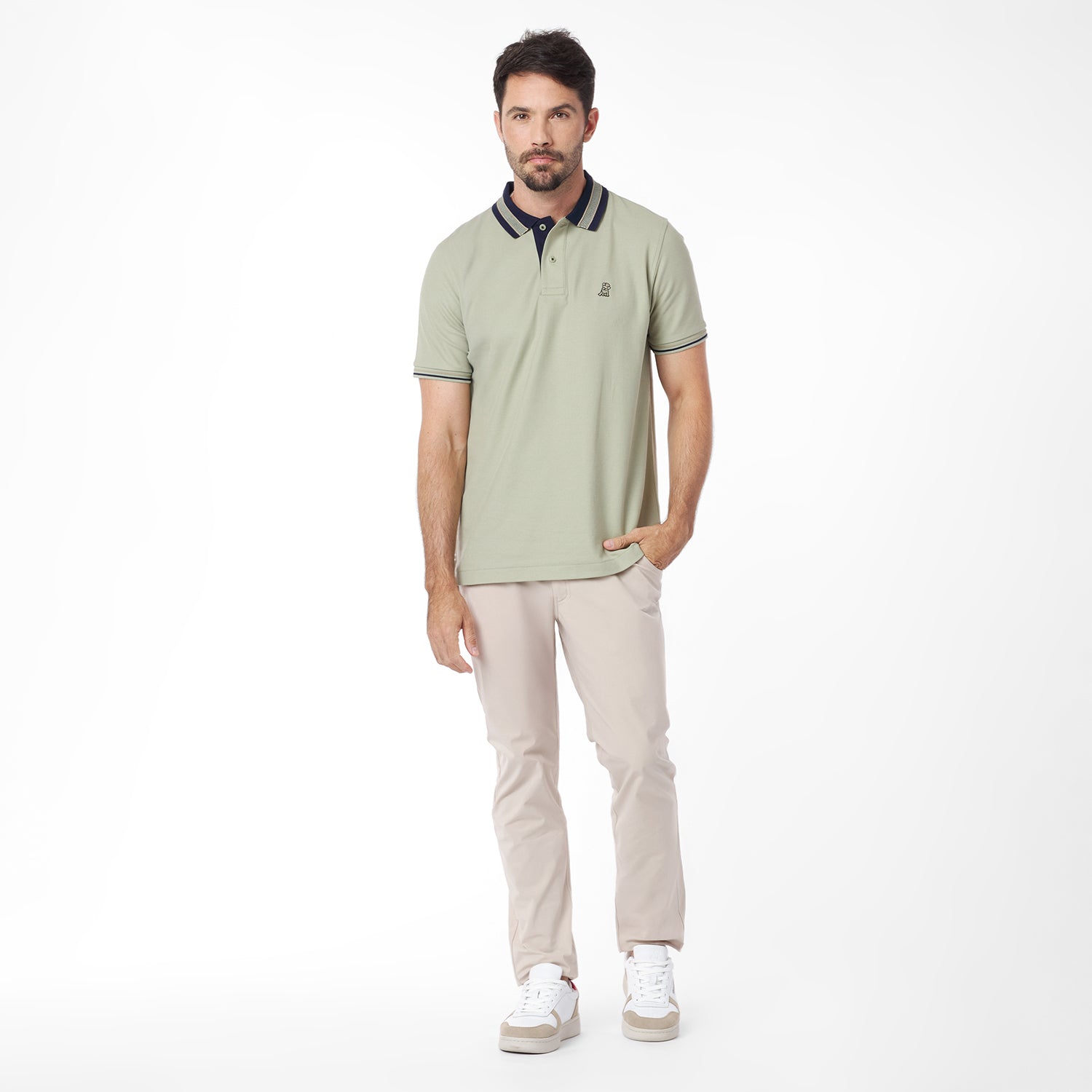 Men's Bold Detail Polo Shirt - JAMES BARK