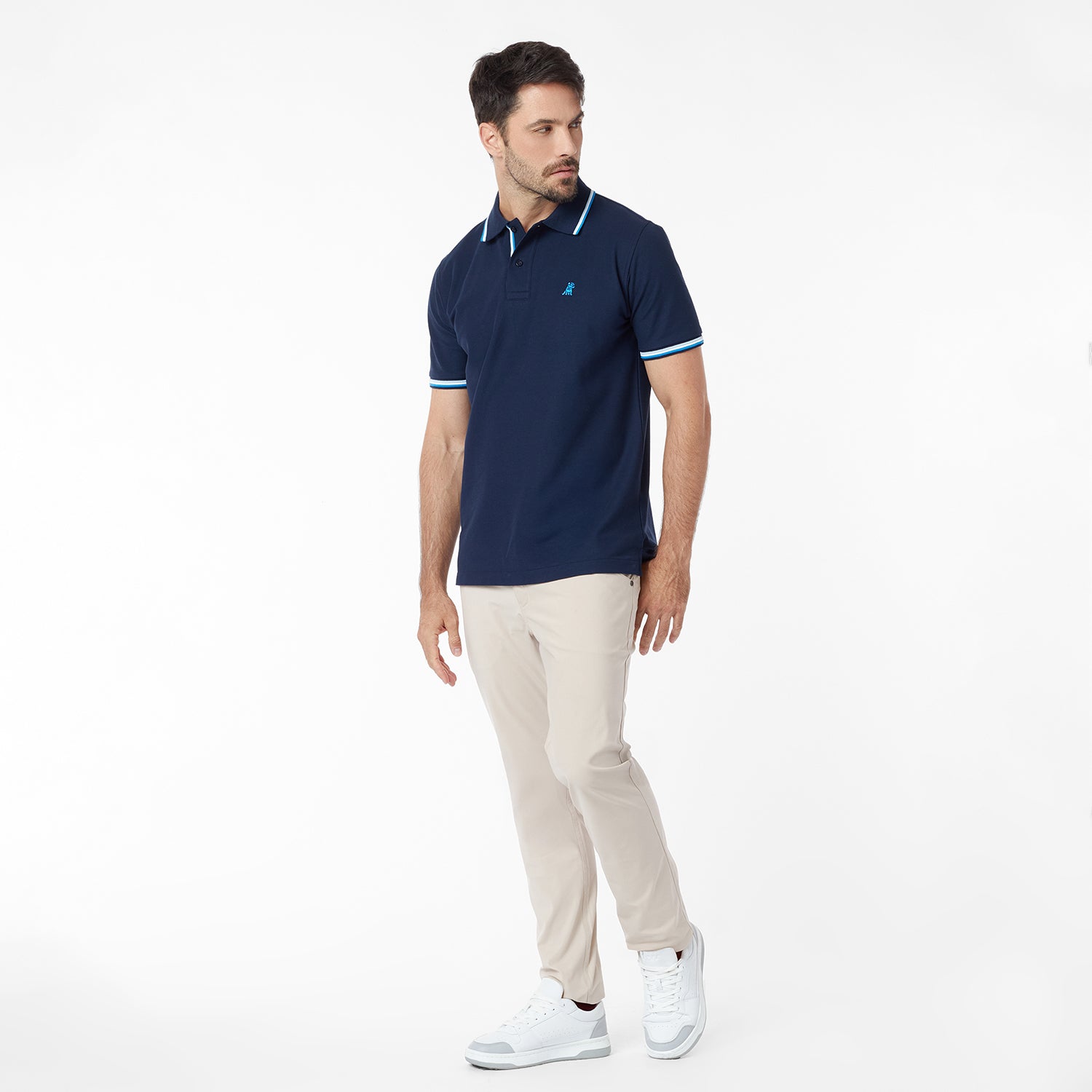 Men's Multi Striped Polo Shirt - JAMES BARK