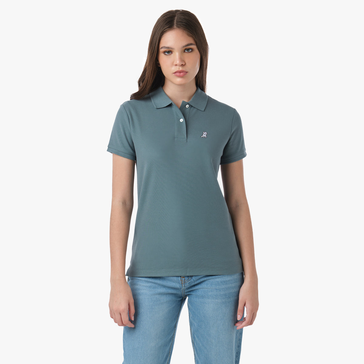 Regular Fit Polo Shirt — Goblin Blue White