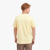 Men's Crew Neck Jersey T-Shirt — Pale Banana/White - JAMES BARK