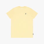 Men's Crew Neck Jersey T-Shirt — Pale Banana/White - JAMES BARK