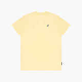 Men's Crew Neck Jersey T-Shirt — Pale Banana/White - JAMES BARK