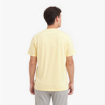 Men's Crew Neck Jersey T-Shirt — Pale Banana/Yellow - JAMES BARK