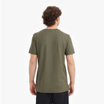Men's Pique T-Shirt — Burnt Olive/White - JAMES BARK