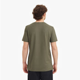 Men's Pique T-Shirt — Burnt Olive/White - JAMES BARK