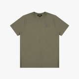 Men's Pique T-Shirt — Burnt Olive/Olive - JAMES BARK