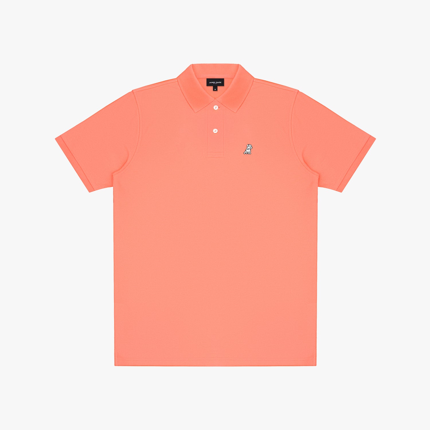 Men's Regular Fit Polo Shirt — Fusion Coral/White - JAMES BARK
