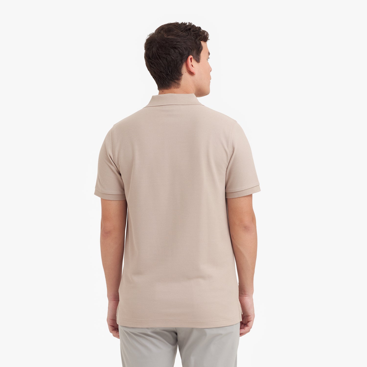 Men's Regular Fit Polo Shirt — Simply Taupe/Beige - JAMES BARK