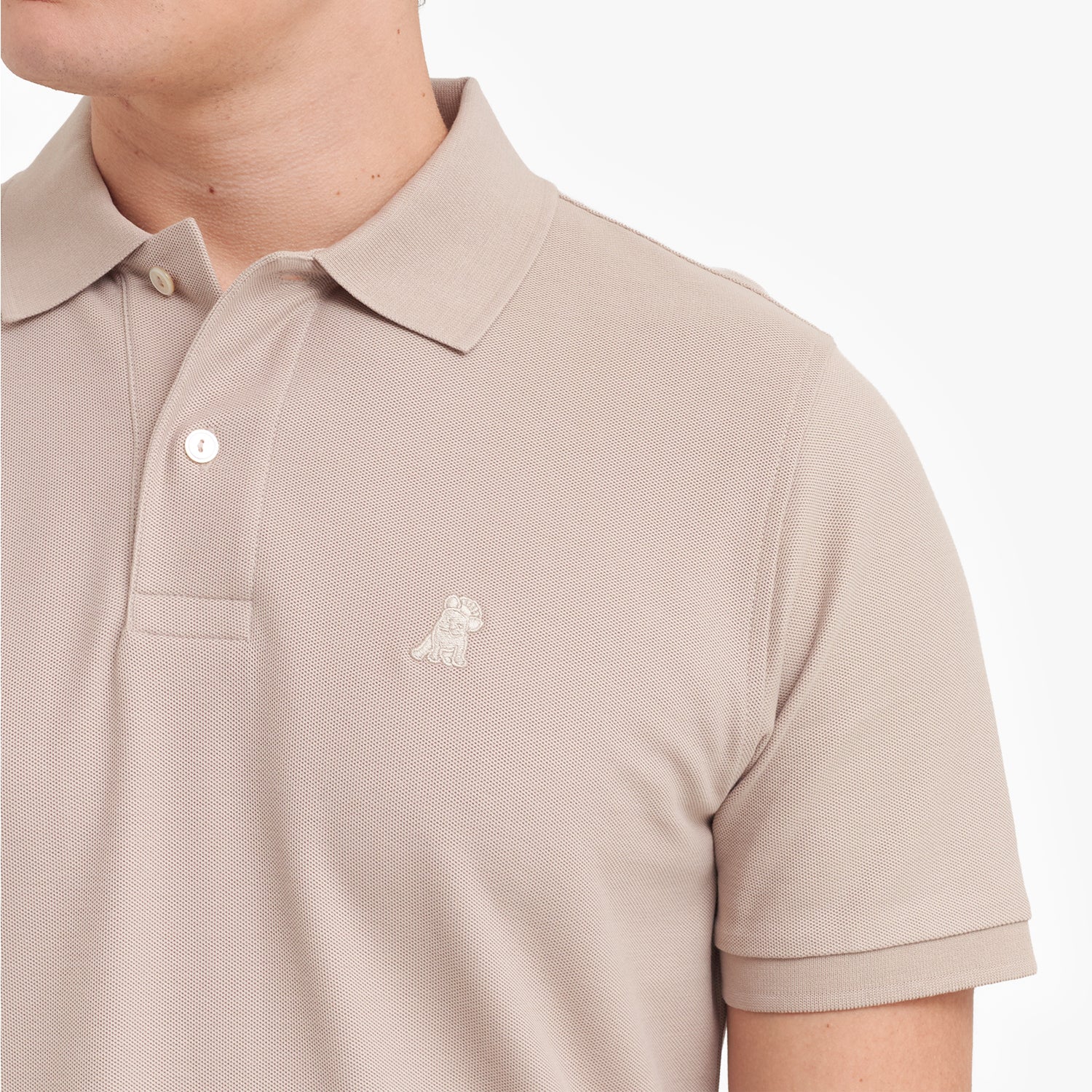 Men's Regular Fit Polo Shirt — Simply Taupe/Beige - JAMES BARK