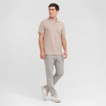 Men's Regular Fit Polo Shirt — Simply Taupe/Beige - JAMES BARK