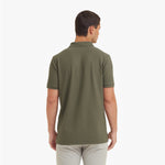 Men's Regular Fit Polo Shirt — Burnt Olive/White - JAMES BARK