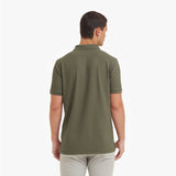 Men's Regular Fit Polo Shirt — Burnt Olive/White - JAMES BARK
