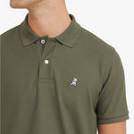 Men's Regular Fit Polo Shirt — Burnt Olive/White - JAMES BARK
