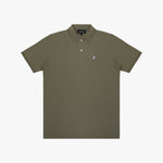 Men's Regular Fit Polo Shirt — Burnt Olive/White - JAMES BARK