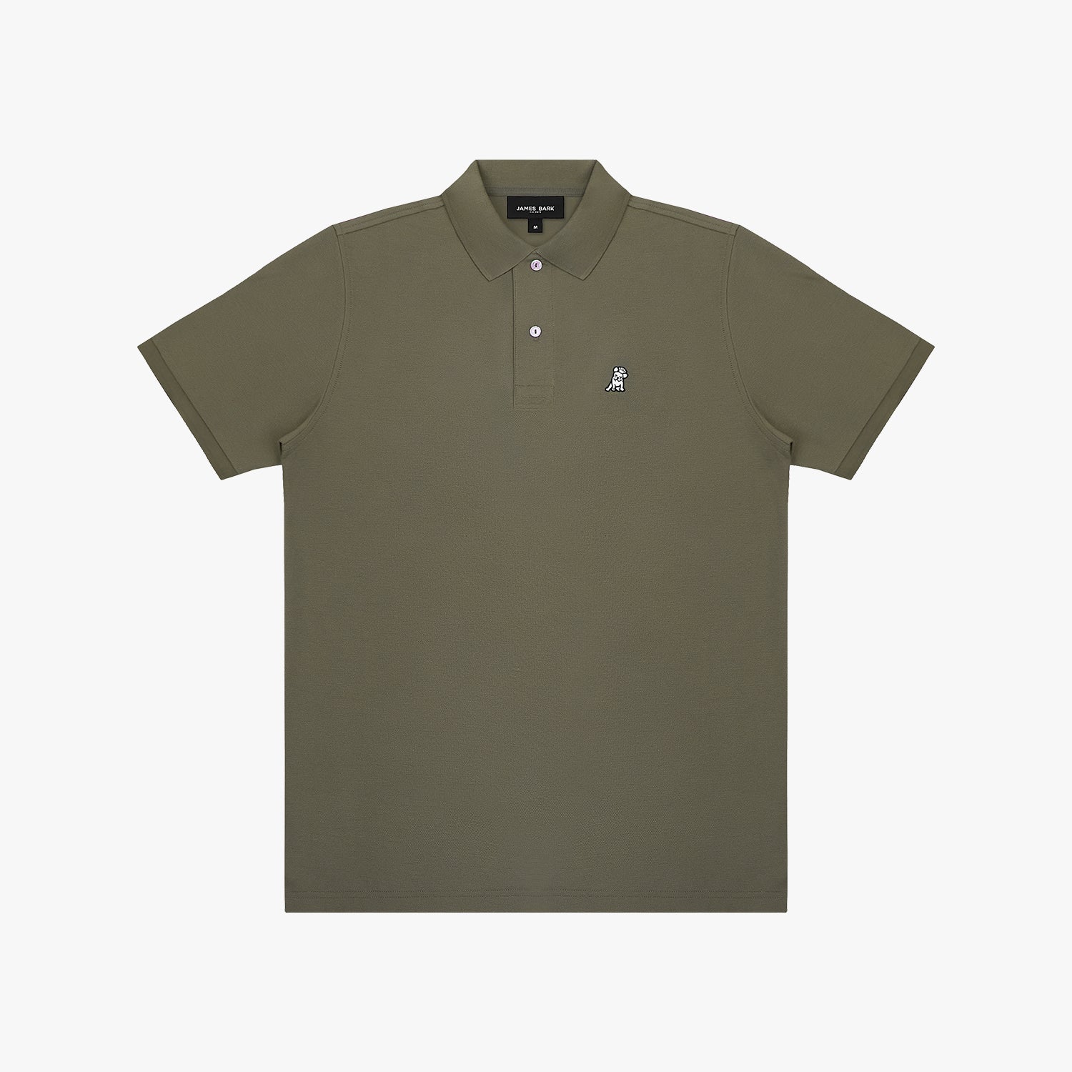 Men's Regular Fit Polo Shirt — Burnt Olive/White - JAMES BARK