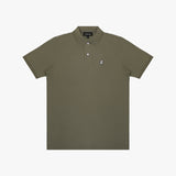 Men's Regular Fit Polo Shirt — Burnt Olive/White - JAMES BARK