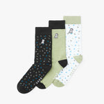 Men's 3 - Pack Printed Socks - JAMES BARK