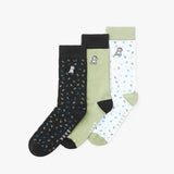 Men's 3 - Pack Printed Socks - JAMES BARK