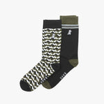 Men's 2 - Pack Printed Socks - JAMES BARK