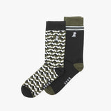 Men's 2 - Pack Printed Socks - JAMES BARK