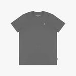 Men's Crew Neck Jersey T-Shirt — Quiet Shade/White - JAMES BARK