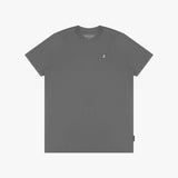 Men's Crew Neck Jersey T-Shirt — Quiet Shade/White - JAMES BARK