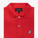 Men's Regular Fit Polo Shirt — Risk Red/White - JAMES BARK