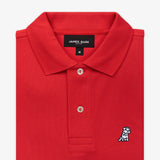 Men's Regular Fit Polo Shirt — Risk Red/White - JAMES BARK