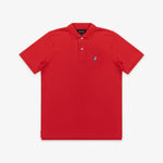 Men's Regular Fit Polo Shirt — Risk Red/White - JAMES BARK