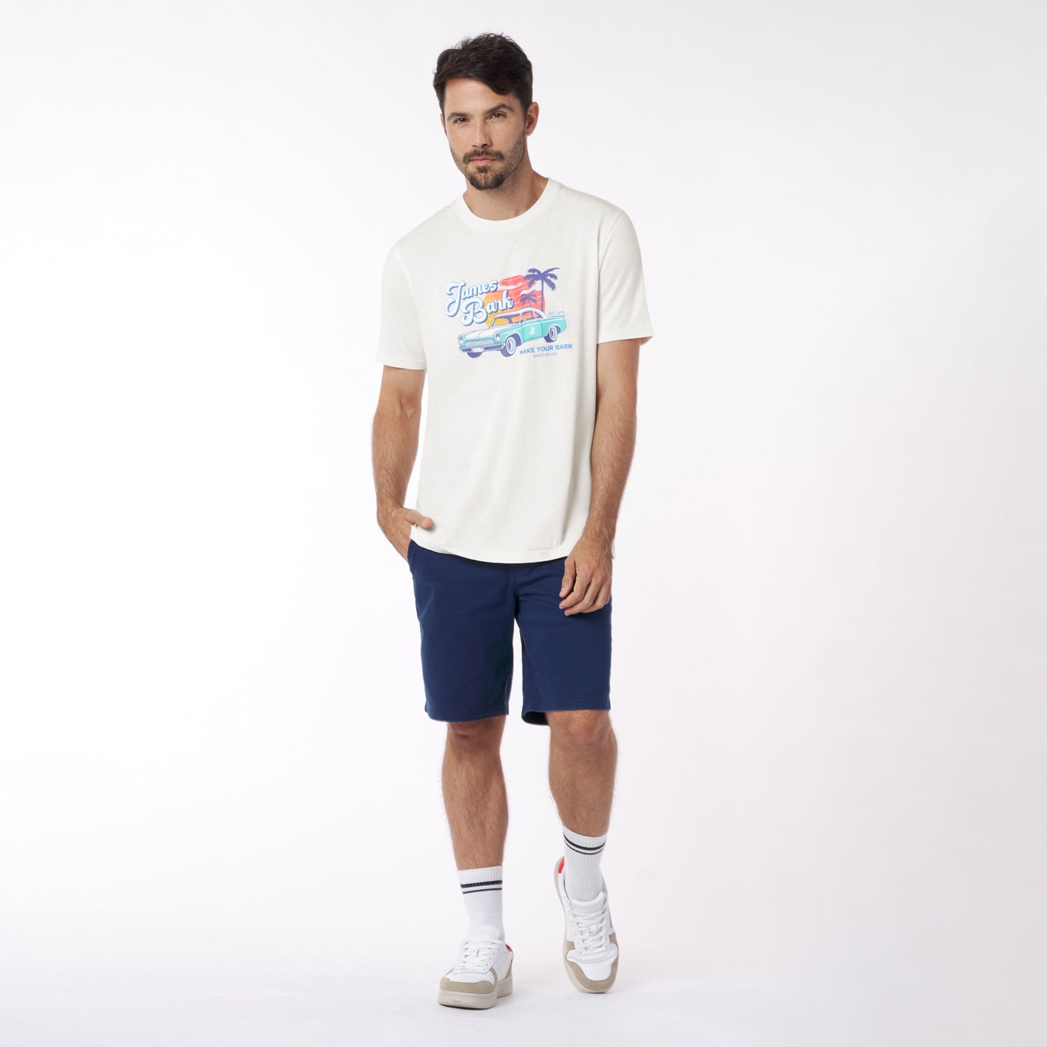 Men's Retro Malibu Graphic Tee - JAMES BARK