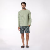Men's Crew Neck Rashguard — Tea - JAMES BARK
