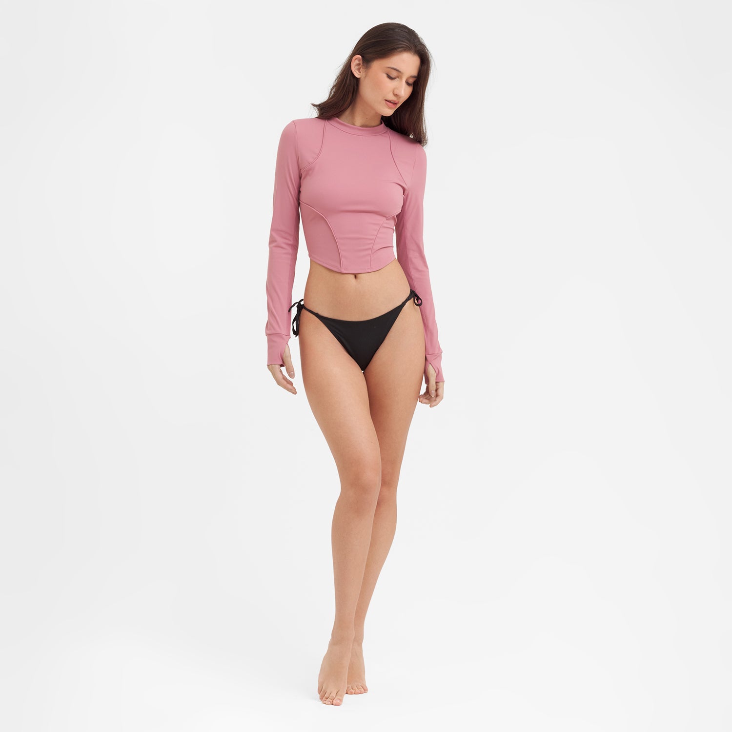 Women's Crop Rashguards — Heather Rose - JAMES BARK