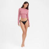 Women's Crop Rashguards — Heather Rose - JAMES BARK