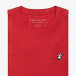 Men's Crew Neck Jersey T-Shirt — Risk Red/White - JAMES BARK