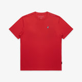Men's Crew Neck Jersey T-Shirt — Risk Red/White - JAMES BARK