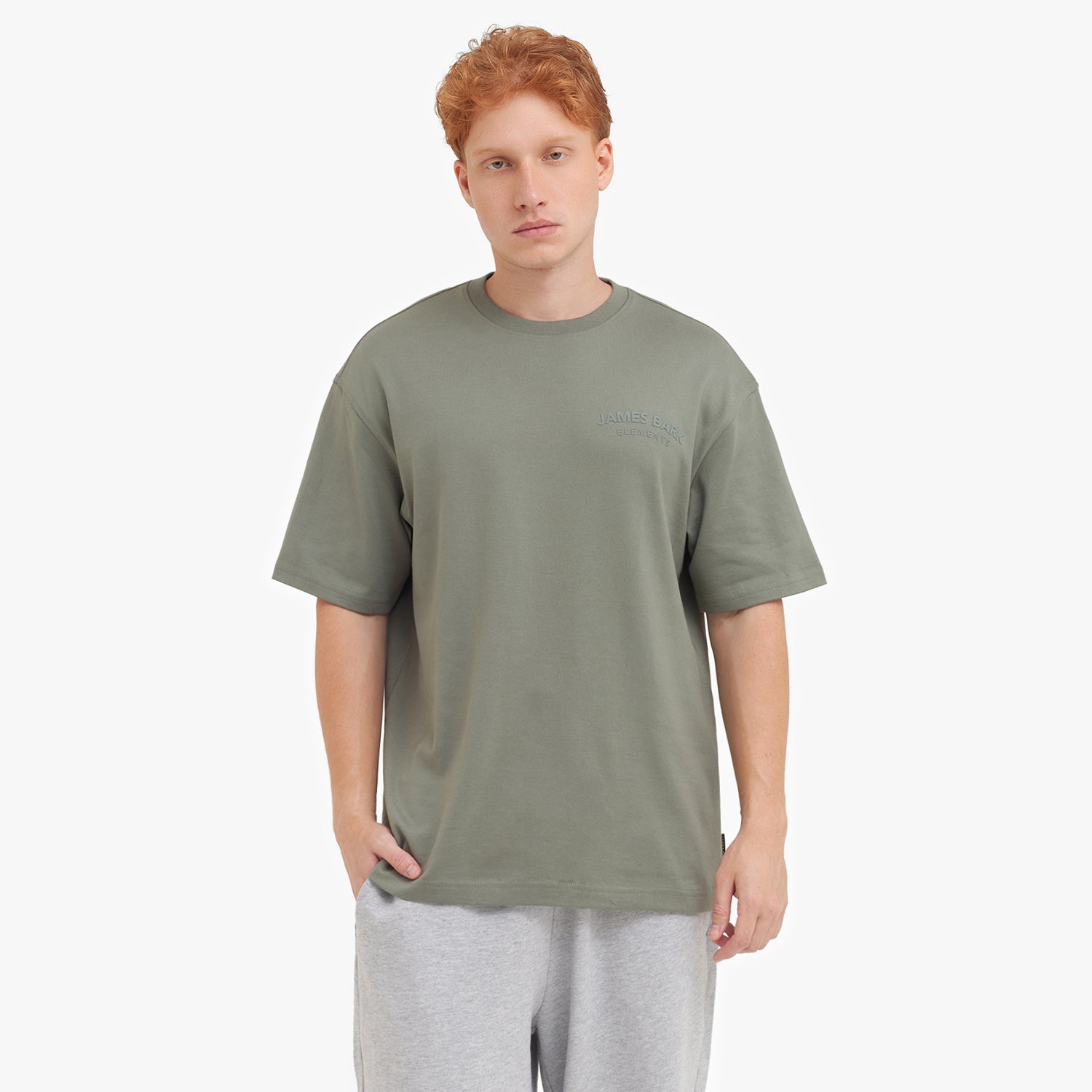 Men's Relaxed Fit Jersey Tee - JAMES BARK