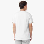 The second image highlights the back view of the T-shirt, showcasing its minimalistic and smooth design with no visible branding or embellishments.